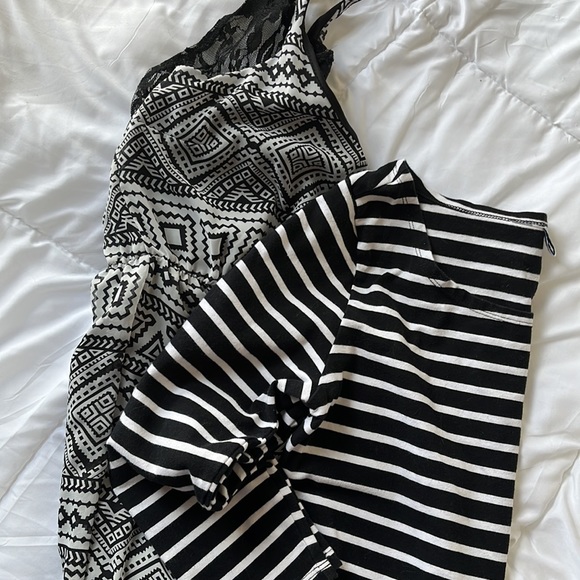 Dresses & Skirts - Bundle of Two black and white dresses.